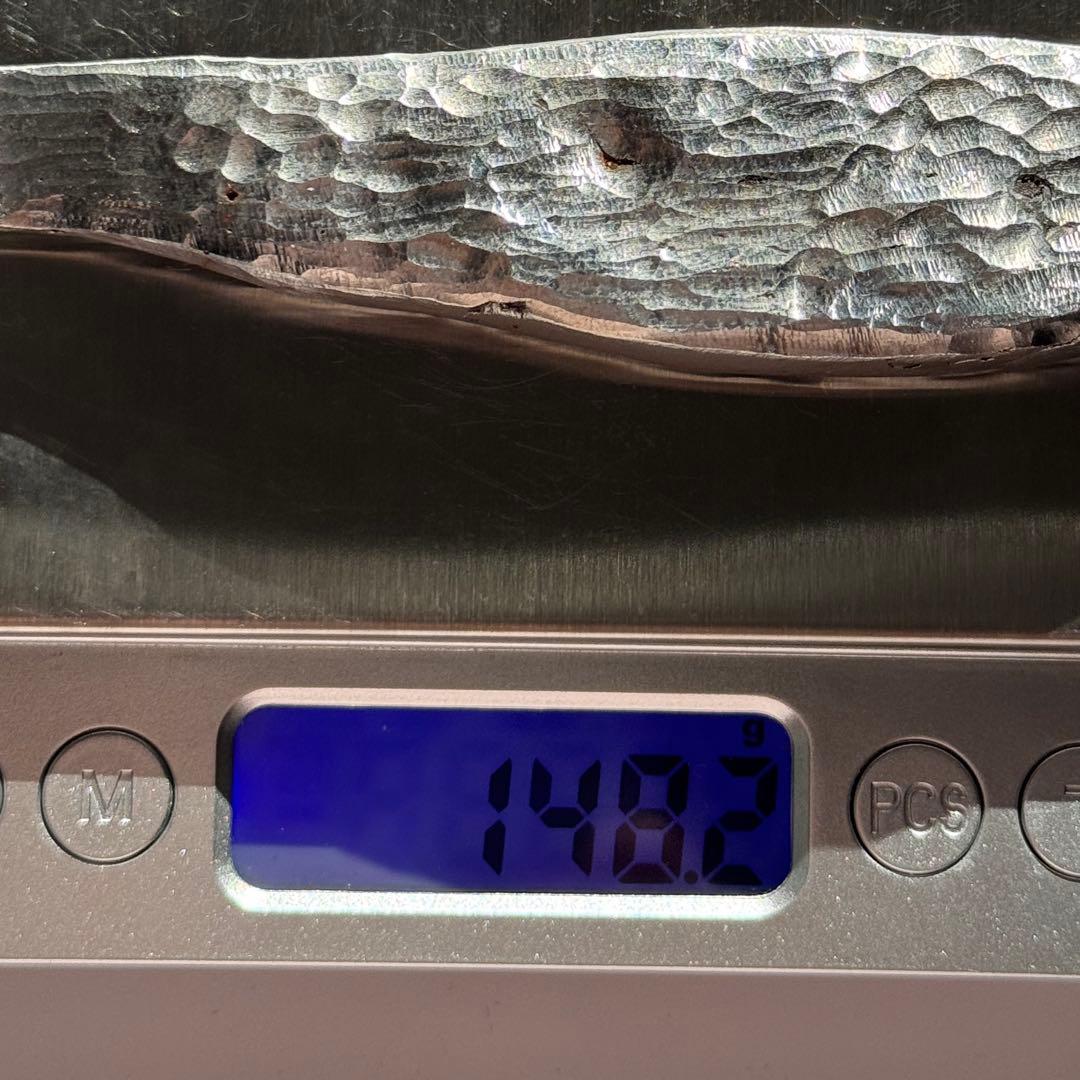 アルタイ隕石　茶刀　ナイフ　箱付き 148g 鉄隕石　工芸品