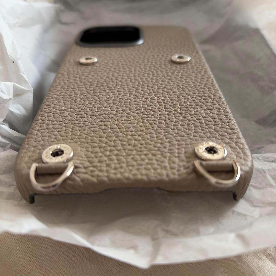 Bonaventura iPhoneケース 15プロマックス専用　グレージュ