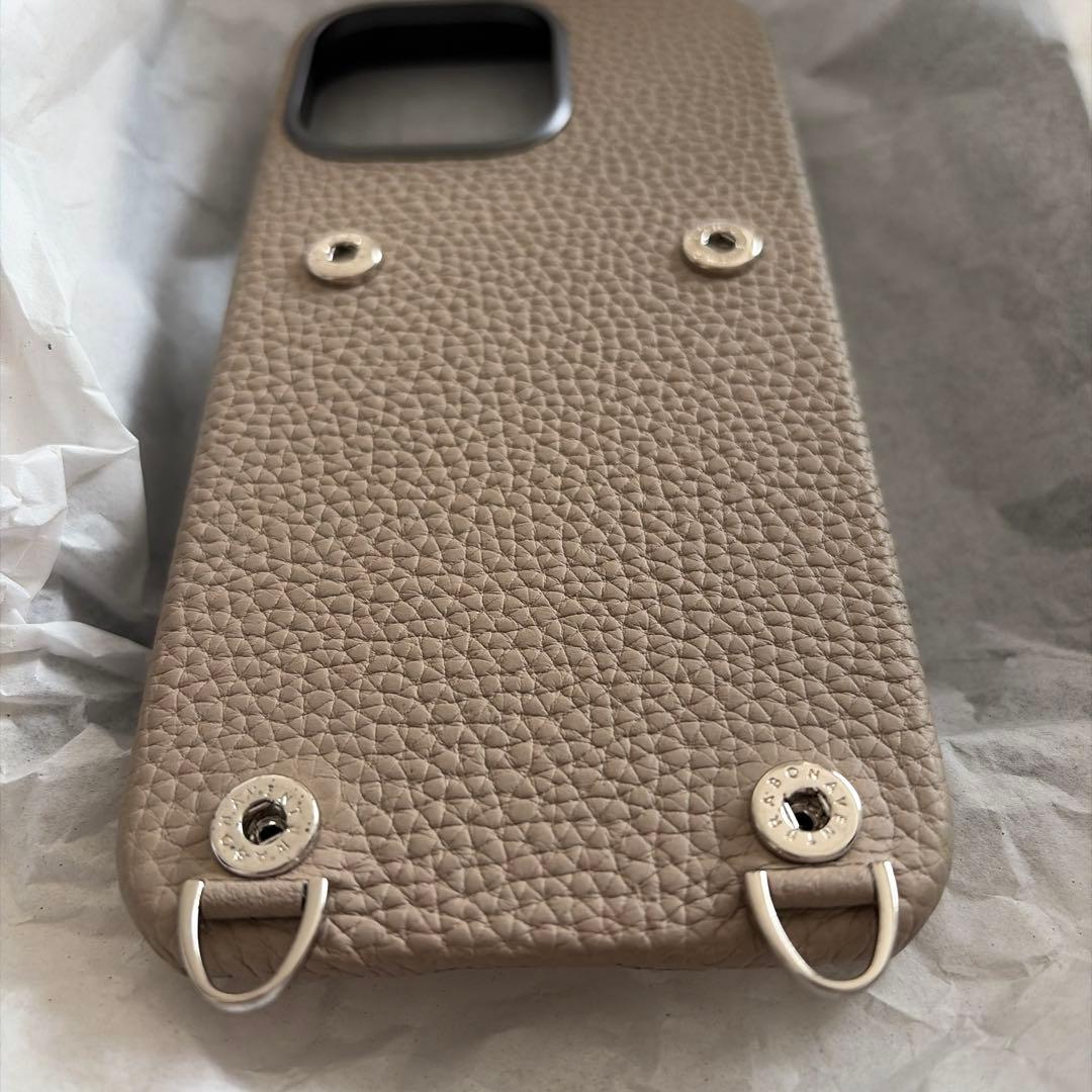 Bonaventura iPhoneケース 15プロマックス専用　グレージュ