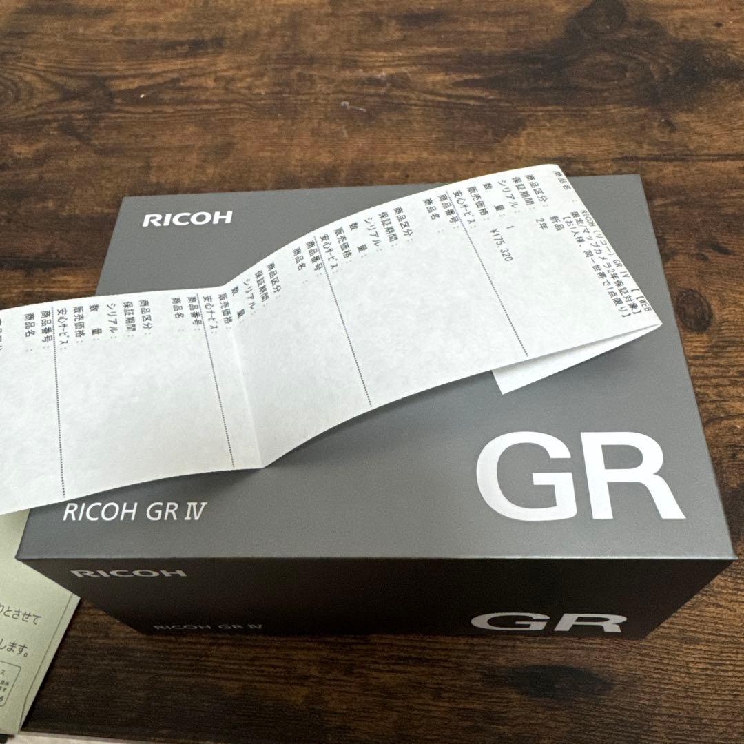新品 RICOH GR IV コンパクトデジタルカメラ 2年保証