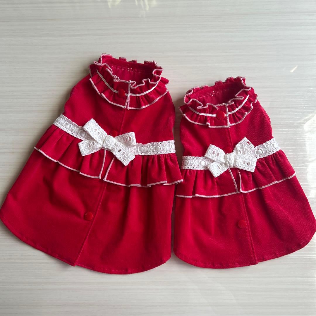 No.505・506 犬服ハンドメイド　バックオープンワンピース2着