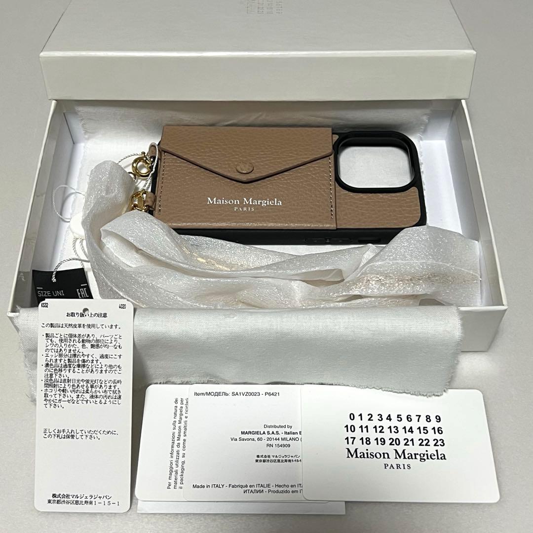 新品 メゾンマルジェラ チェーンストラップ iPhoneケース 国内正規品