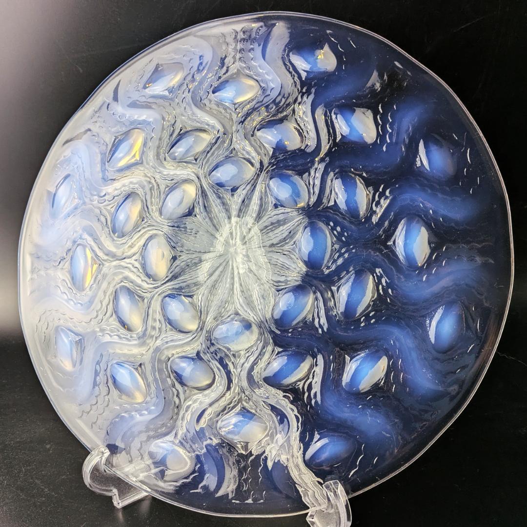 ルネ・ラリック 1935年 Bulbes オパルセント大皿 R.LALIQUE