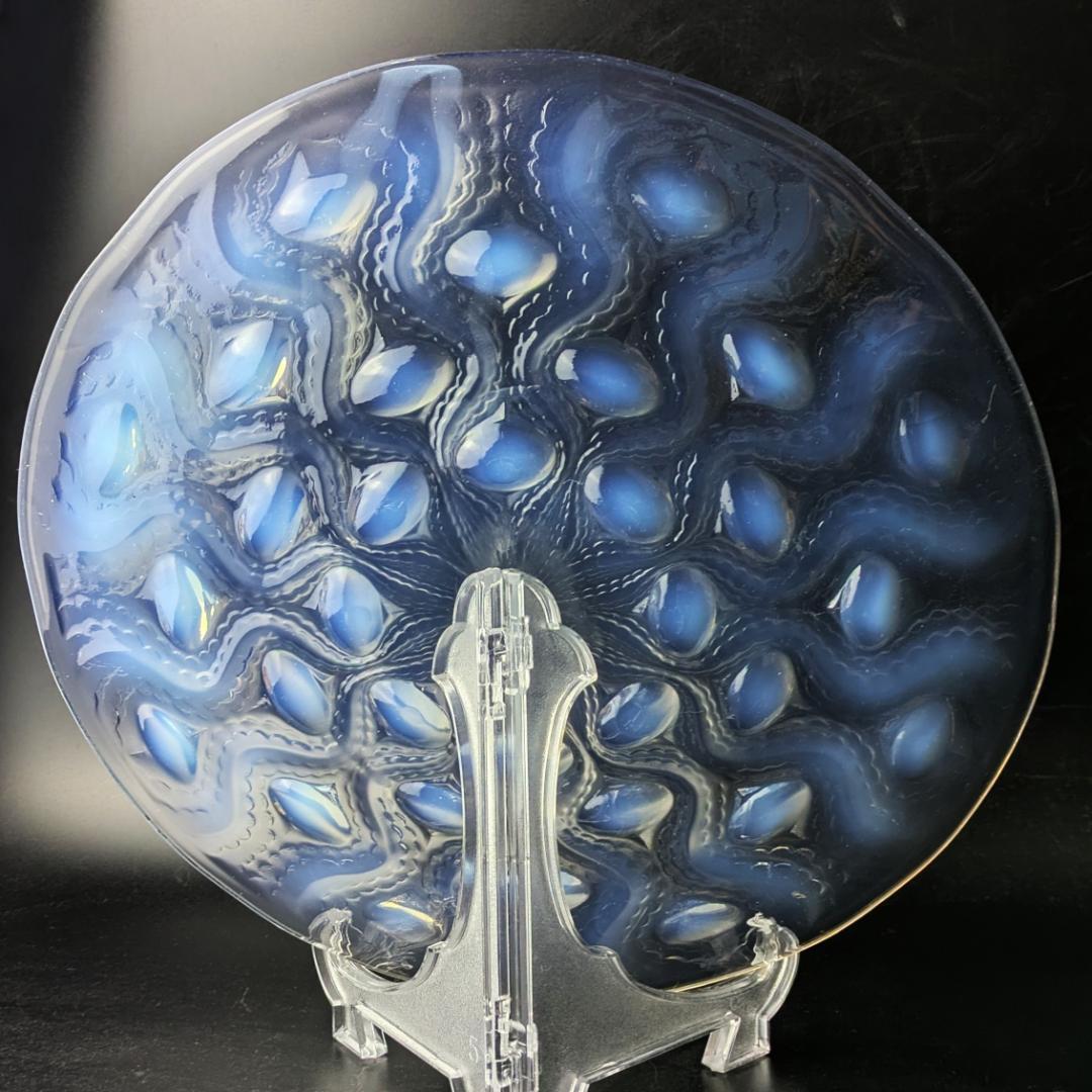 ルネ・ラリック 1935年 Bulbes オパルセント大皿 R.LALIQUE