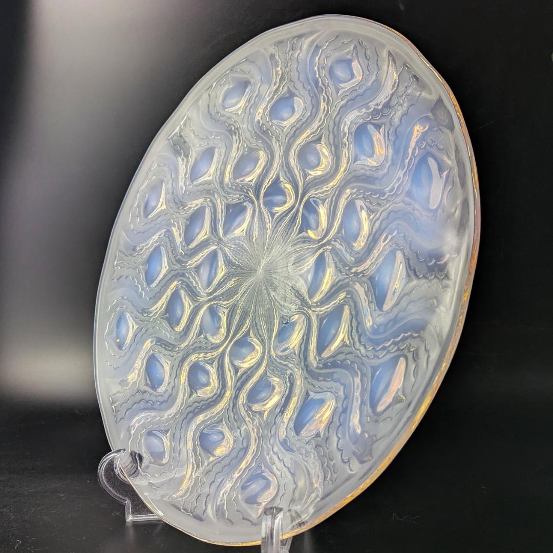 ルネ・ラリック 1935年 Bulbes オパルセント大皿 R.LALIQUE