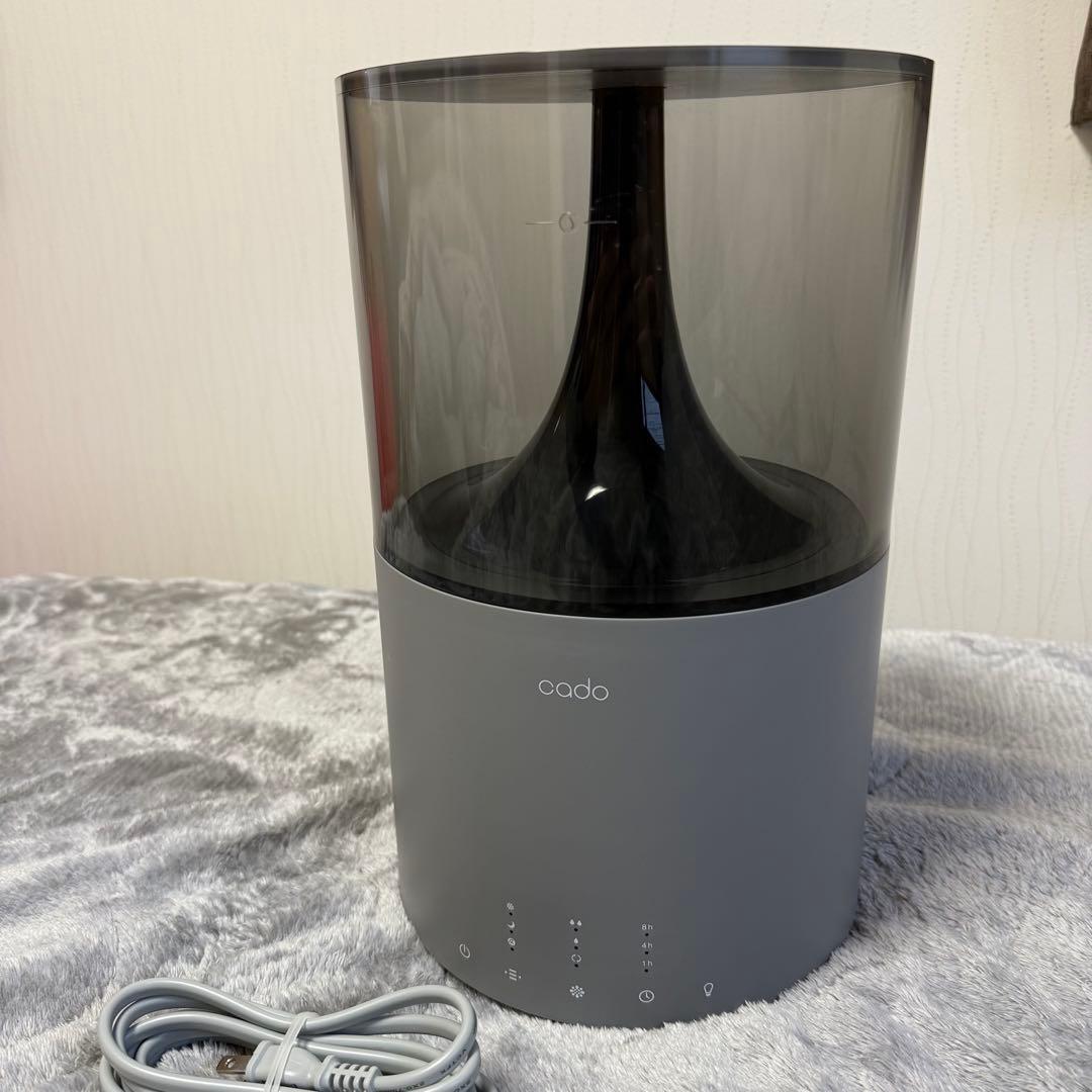 【送料無料・極美品】cado 加湿器 STEM300 クールグレー 超音波式