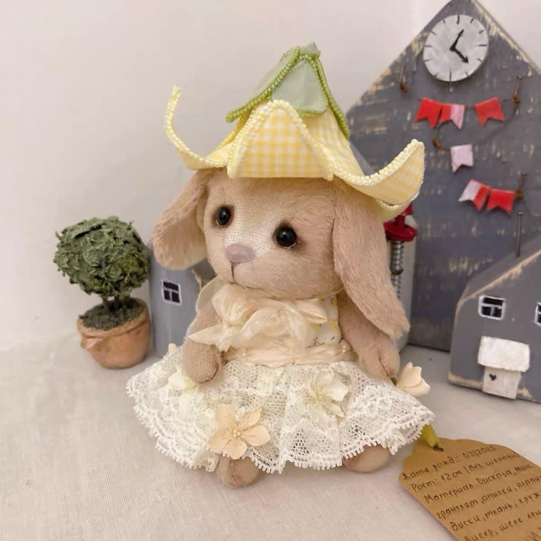 花妖精うさぎさん アーティストベア 海外作家様 ハンドメイド ロシア ぬいぐるみ