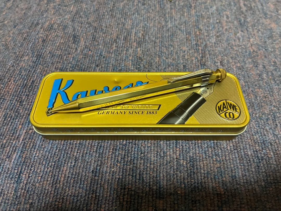 Kaweco ゴールド シャープペンシル 本体 silverクリップ付