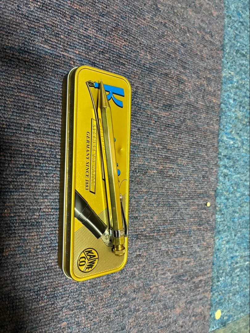 Kaweco ゴールド シャープペンシル 本体 silverクリップ付