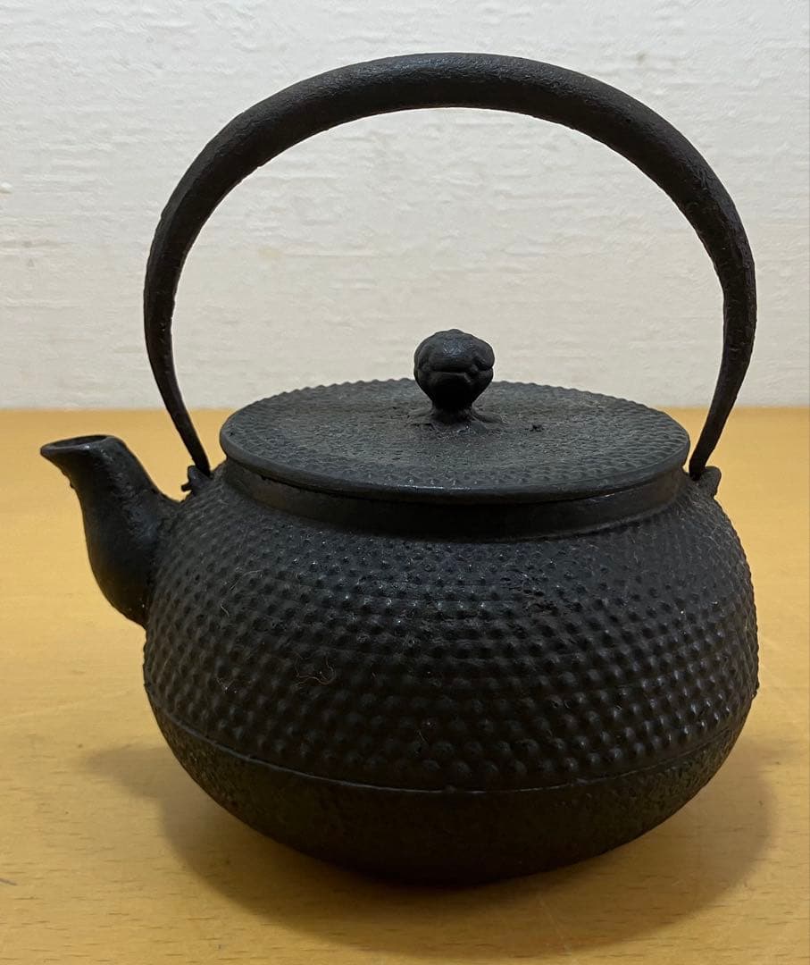 【希少・非売品】資生堂 花椿マーク入り 南部鉄器 鉄瓶 急須 盛岡南部 刻印