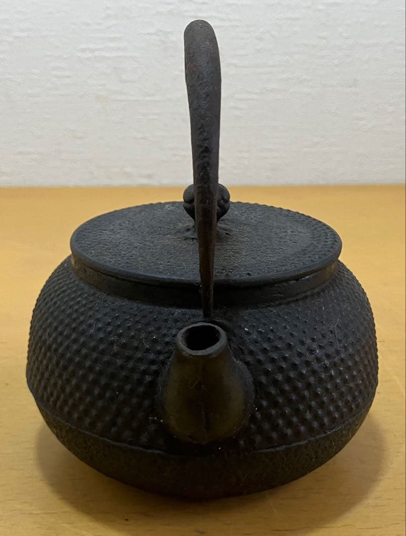 【希少・非売品】資生堂 花椿マーク入り 南部鉄器 鉄瓶 急須 盛岡南部 刻印