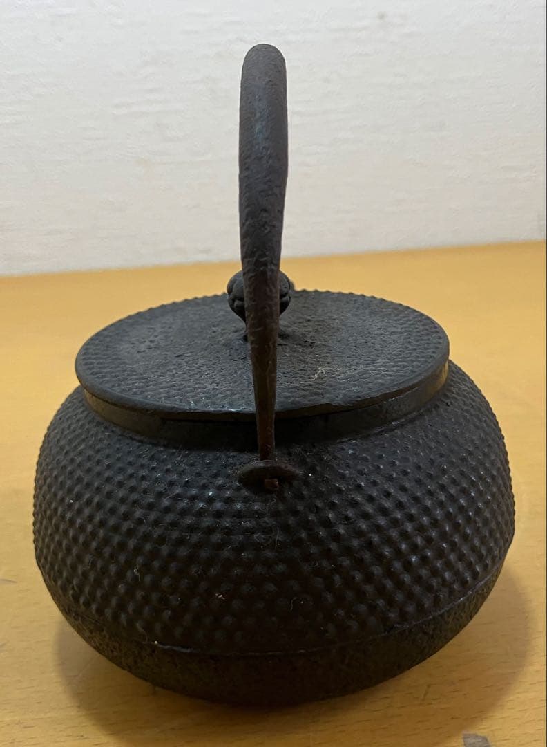 【希少・非売品】資生堂 花椿マーク入り 南部鉄器 鉄瓶 急須 盛岡南部 刻印