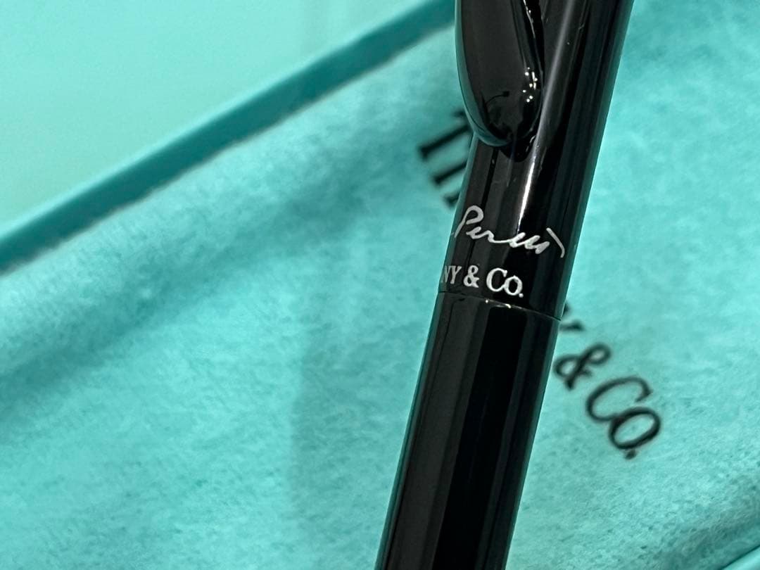 ◾️筆記OK/良品◾️ティファニー エルサペレッティ ツイストボールペン 黒