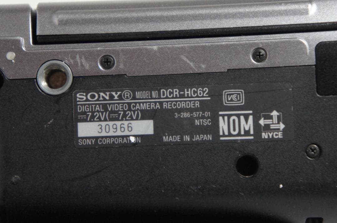 撮影再生OK★DCR-HC62 SONY MiniDVビデオカメラ 0228