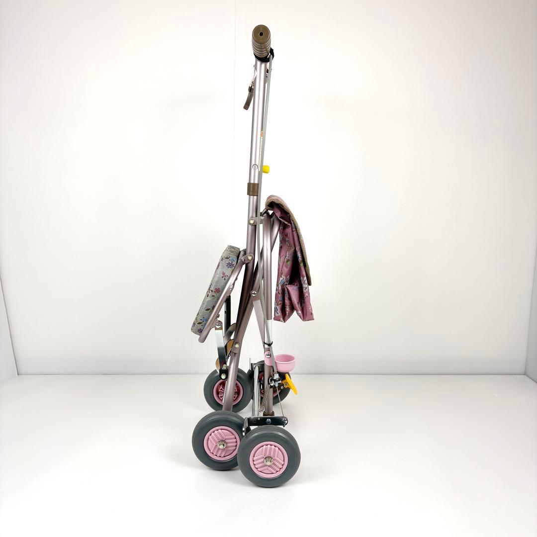 【美品】幸和製作所　シルバーカー　プチカ SICP01　フラワー