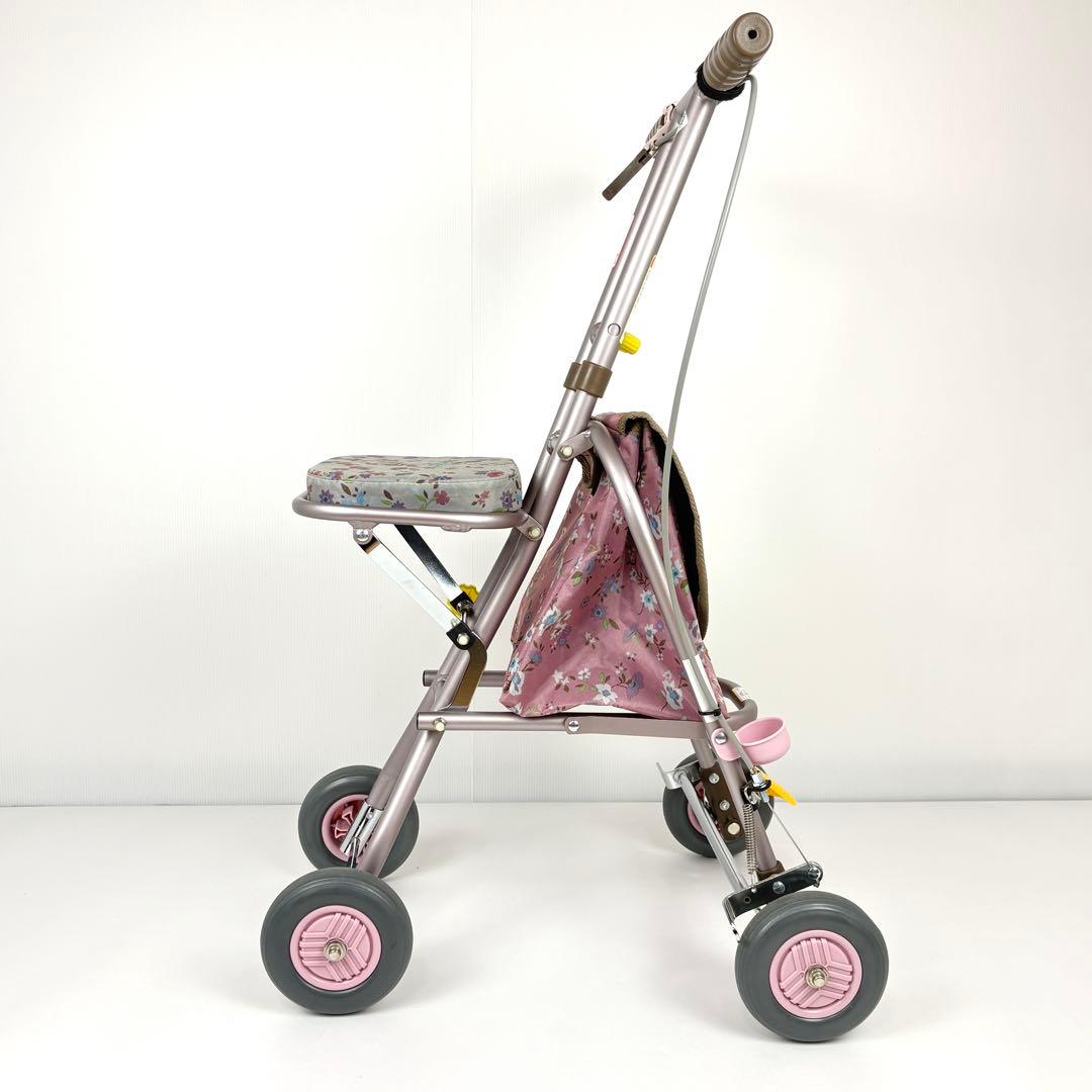 【美品】幸和製作所　シルバーカー　プチカ SICP01　フラワー