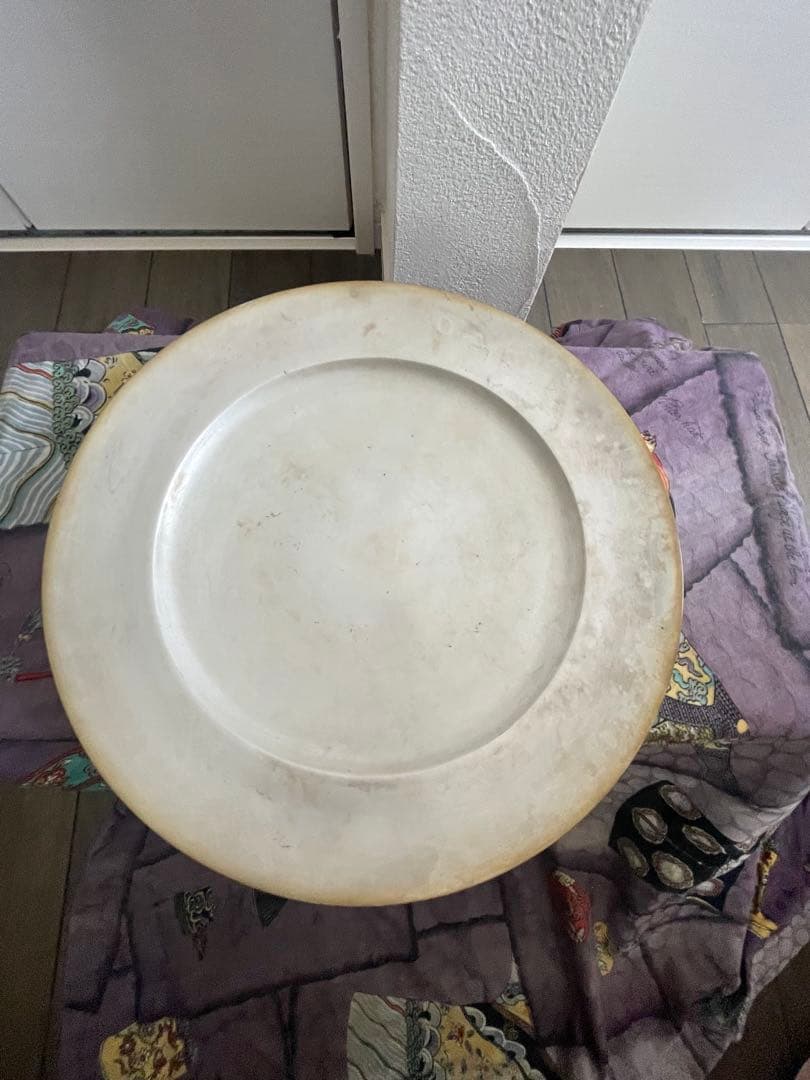 青木良太さんの銀彩リム大皿28.5cm