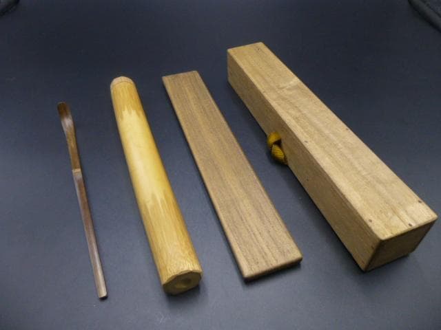 表千家十代　吸江斎　自作茶杓／共箱・共筒／銘「福老」