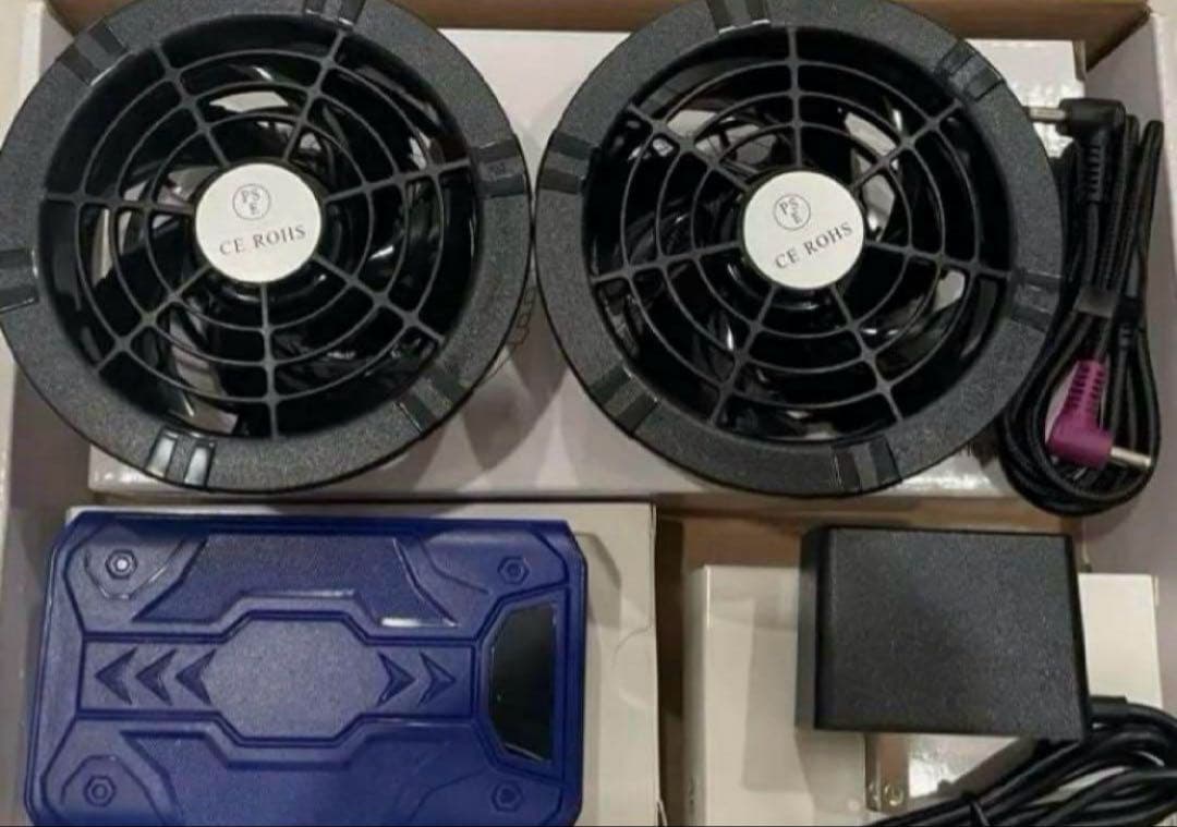 40Vバッテリー付き空調服用ファンセット今年の大割引