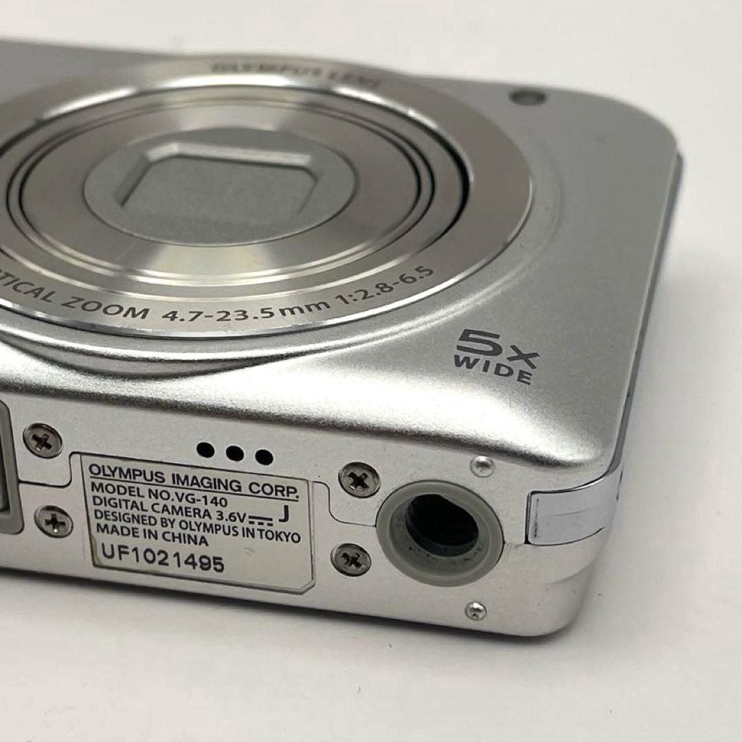 【美品】OLYMPUS オリンパス VG-140 シルバー デジタルカメラ