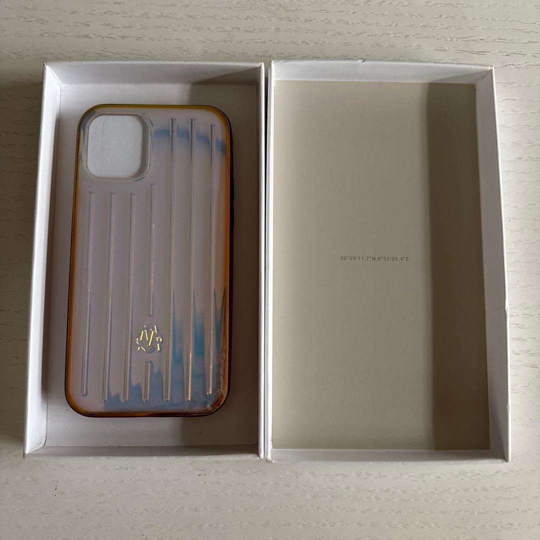 【箱付き】RIMOWA iPhone12/12Proケース イリディセント