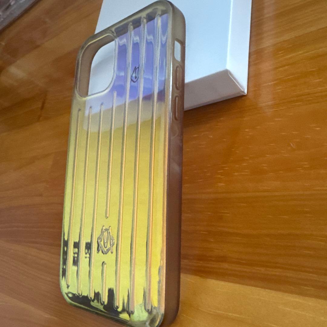 【箱付き】RIMOWA iPhone12/12Proケース イリディセント