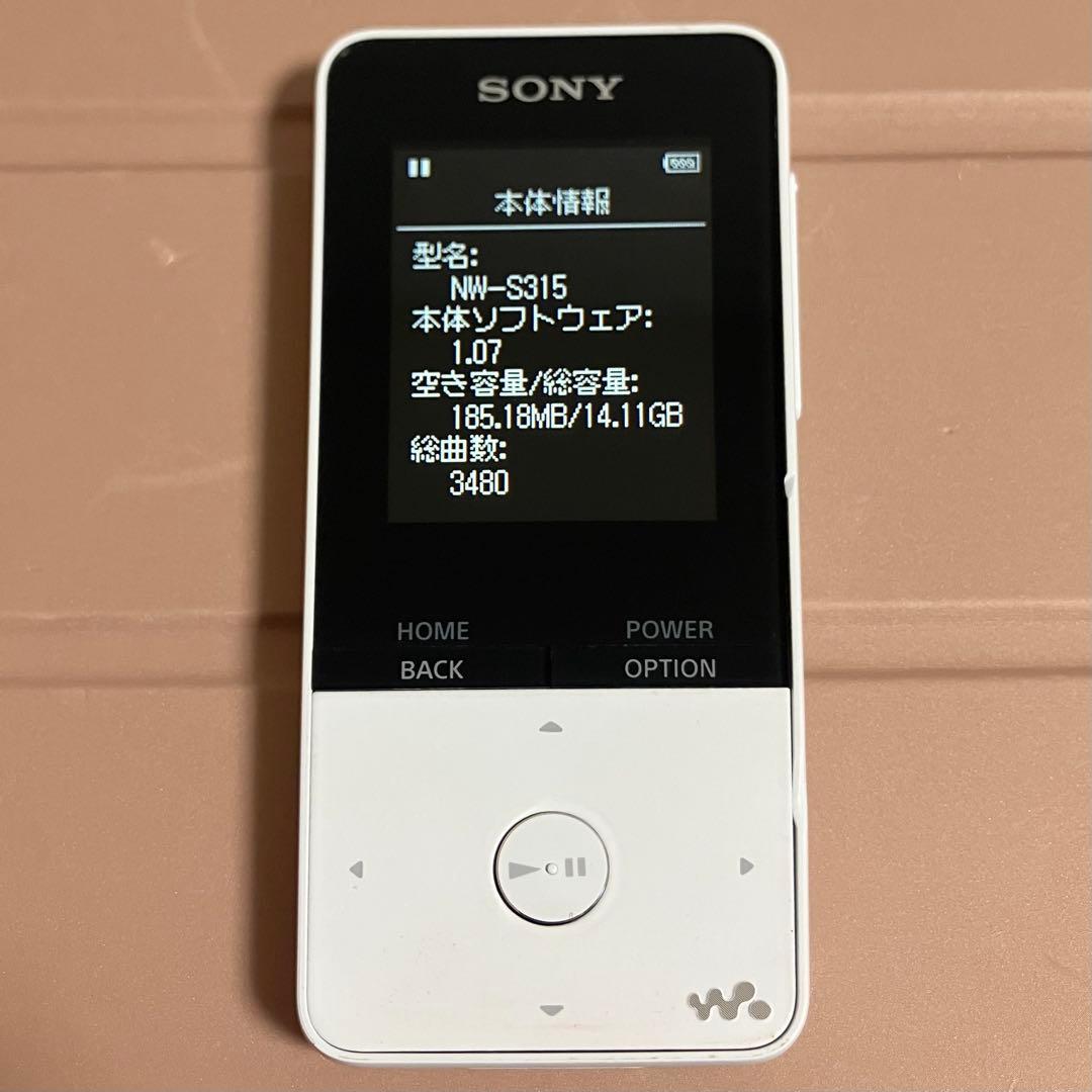 【ディスプレイ　バッテリ良好】　SONY ウォークマン　NW-S315 16GB