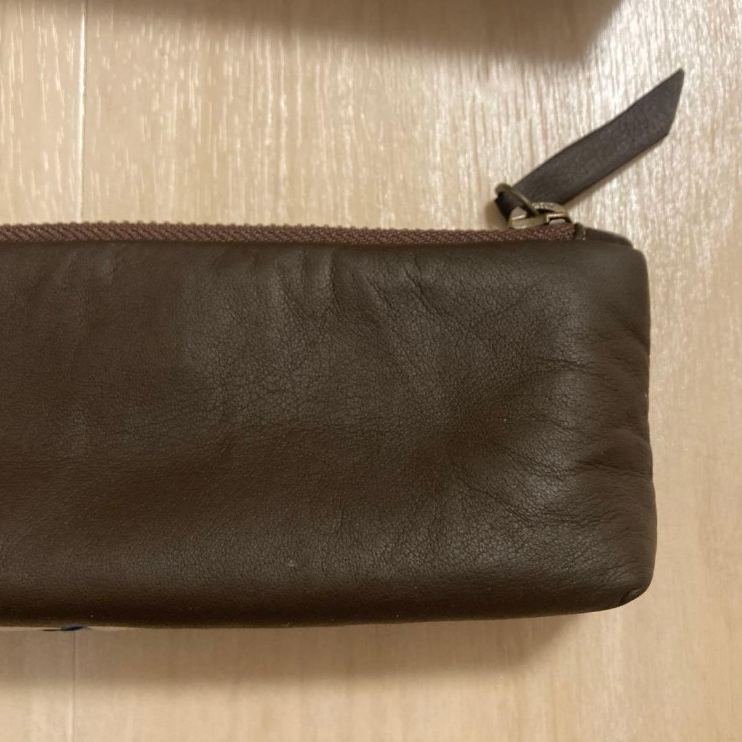 andu amet 編み込みレザー筆箱
