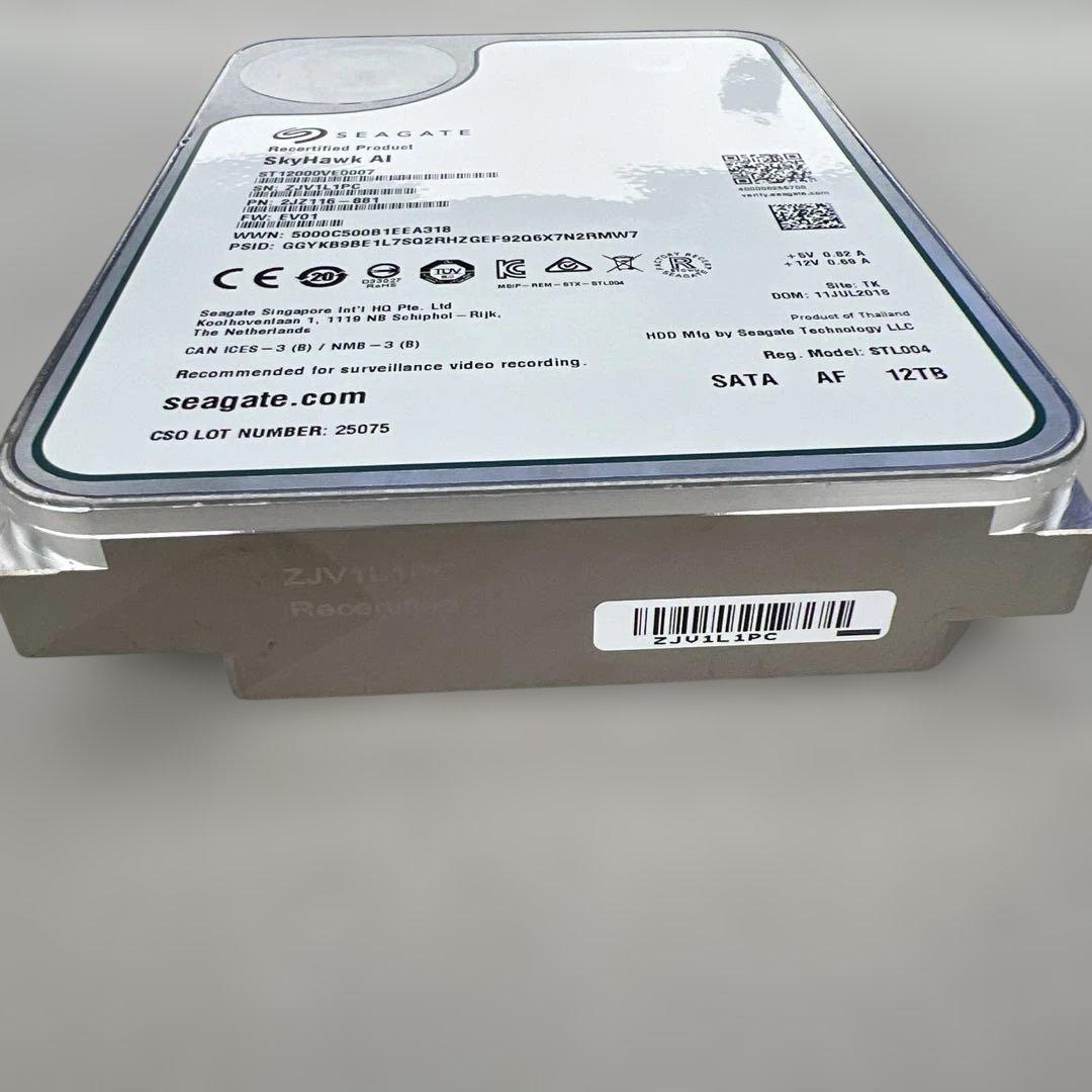 604047シーゲイト SkyHawk AI 12TB