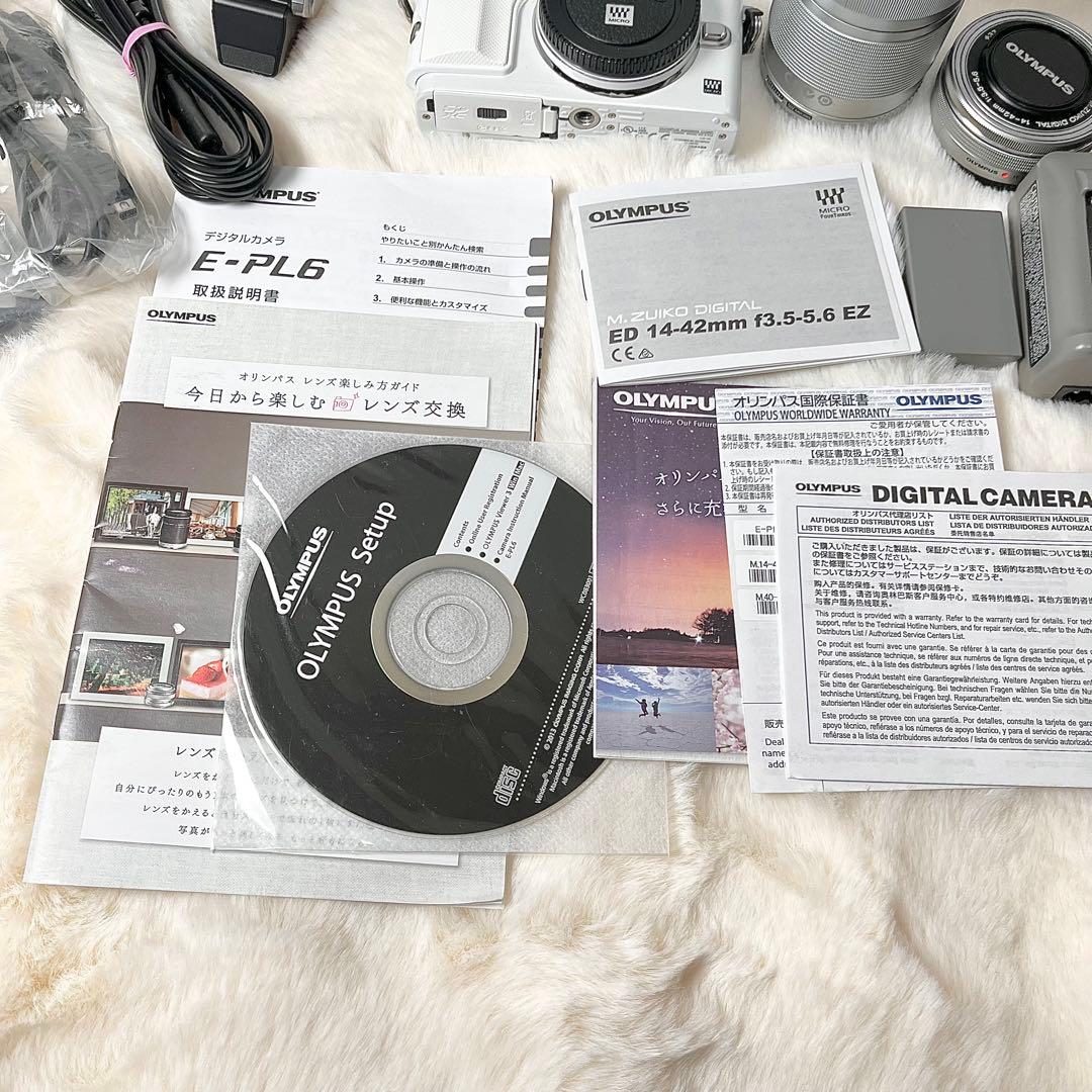 【美品】 OLYMPUS PEN Lite E-PL6 ダブルレンズキット