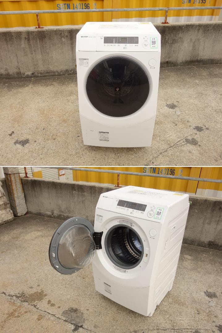 K▼シャープ ドラム式洗濯機 10.0kg 乾燥 6.0kg (35032)
