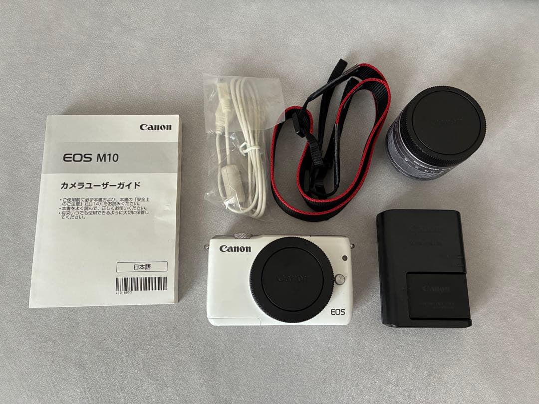 Canon EOS M10 ミラーレス ホワイト 本体と付属品