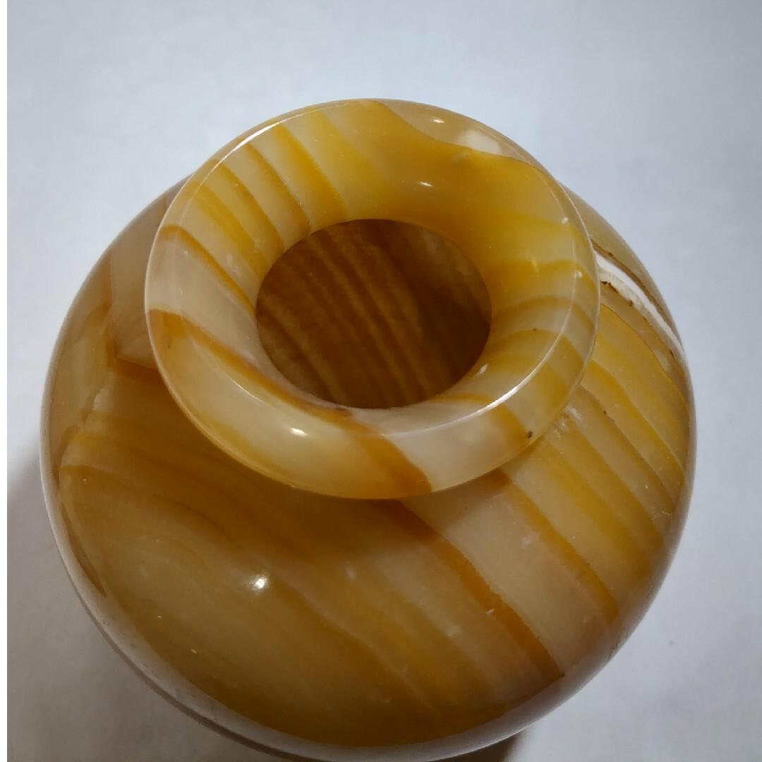 天然大理石 花瓶 フラワーベース パワーストーン USED美品