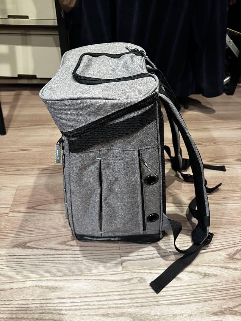 ペットキャリー バックパック型 グレー