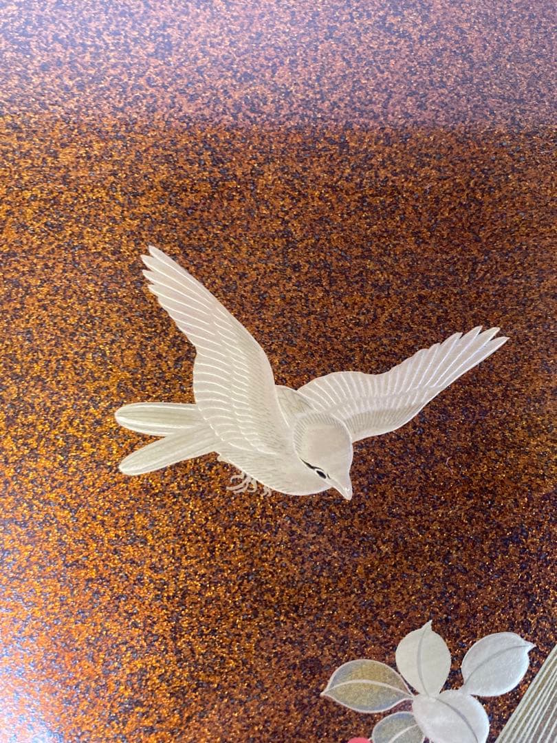 時代物　蒔絵梨地盆