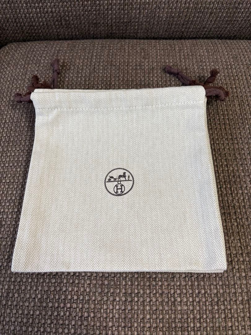 正規品　美品エルメス　巾着袋（21x21cm)5枚セット