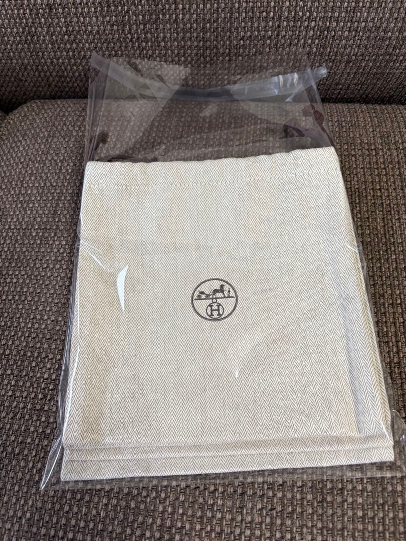 正規品　美品エルメス　巾着袋（21x21cm)5枚セット