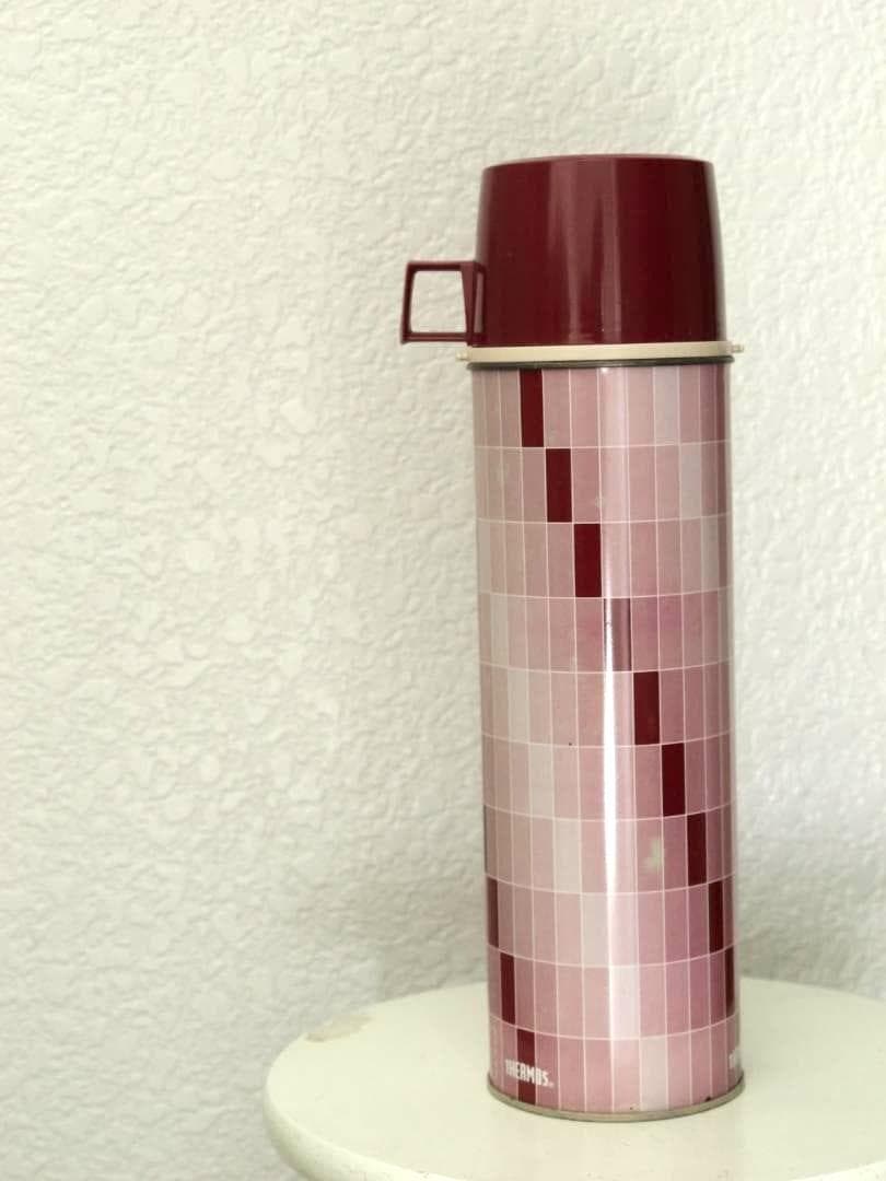 ポストモダン　オブジェ　幾何学模様　THERMOS ヴィンテージ 水筒