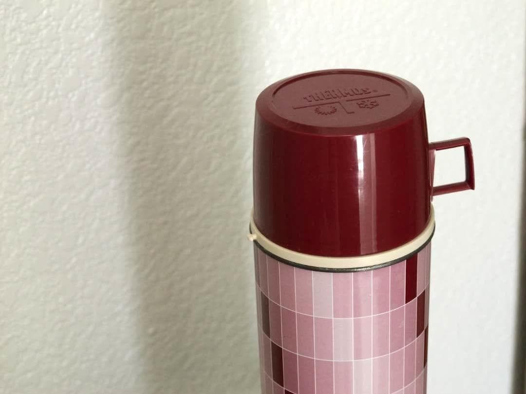 ポストモダン　オブジェ　幾何学模様　THERMOS ヴィンテージ 水筒