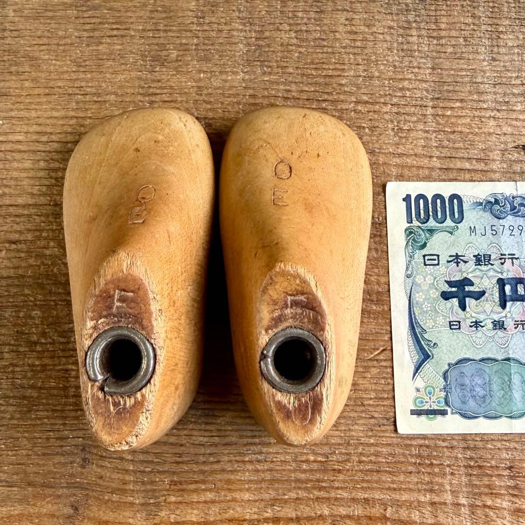 SHOE MOLD★シューモールド木製靴型9.5cmアンティークUSAビンテージ