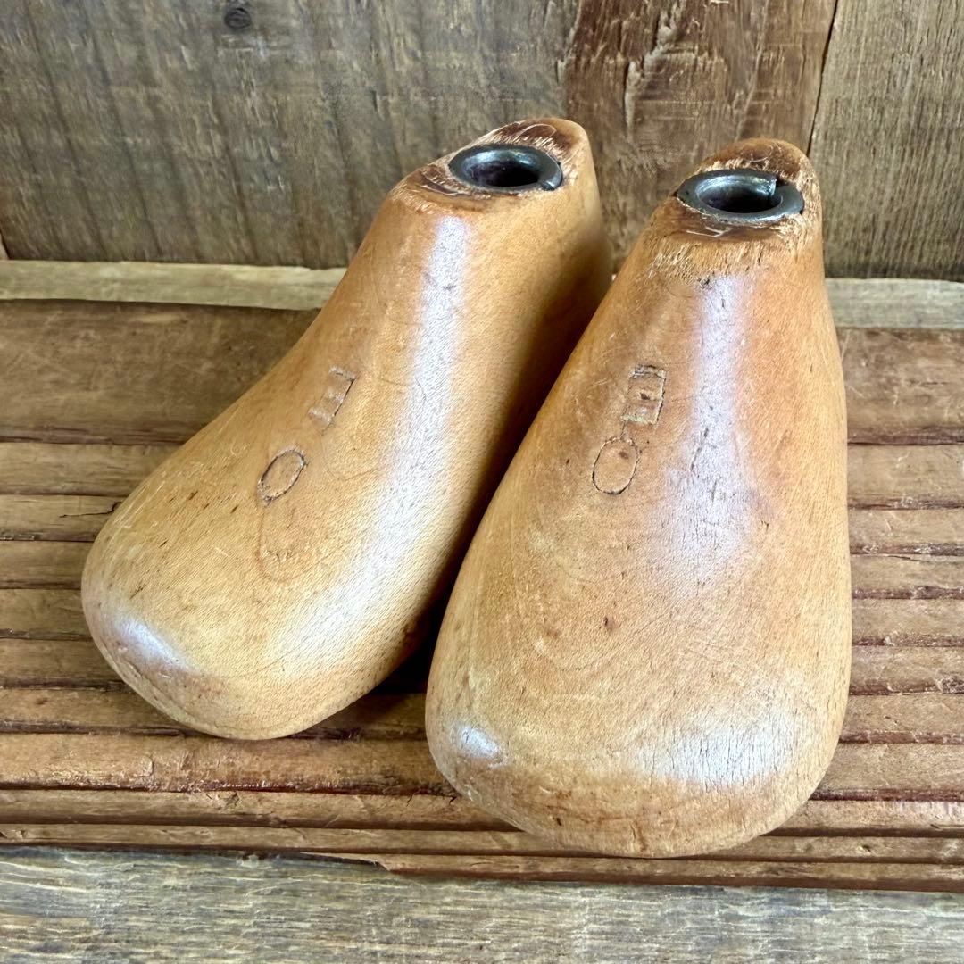 SHOE MOLD★シューモールド木製靴型9.5cmアンティークUSAビンテージ