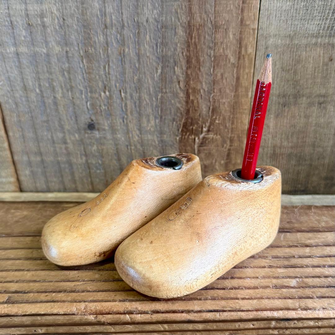 SHOE MOLD★シューモールド木製靴型9.5cmアンティークUSAビンテージ