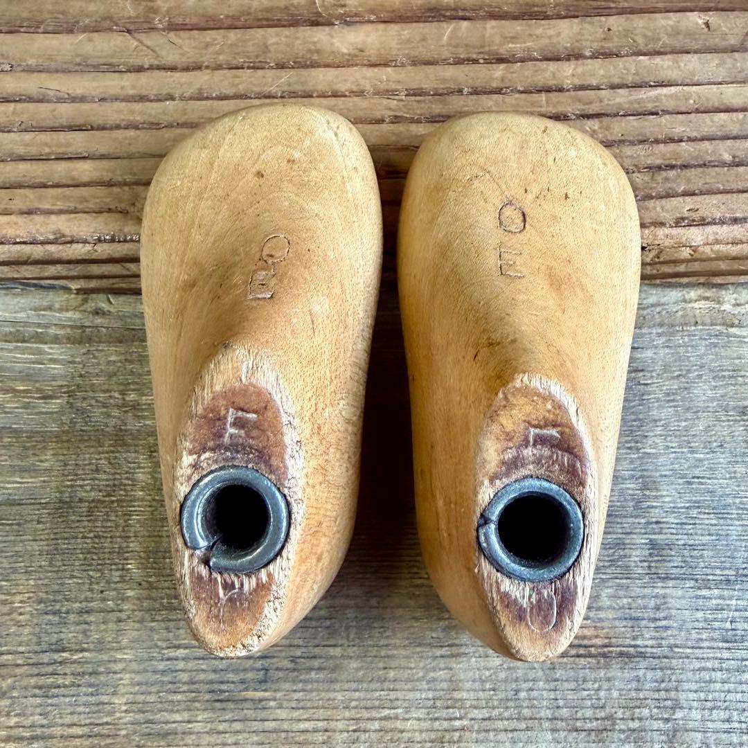 SHOE MOLD★シューモールド木製靴型9.5cmアンティークUSAビンテージ