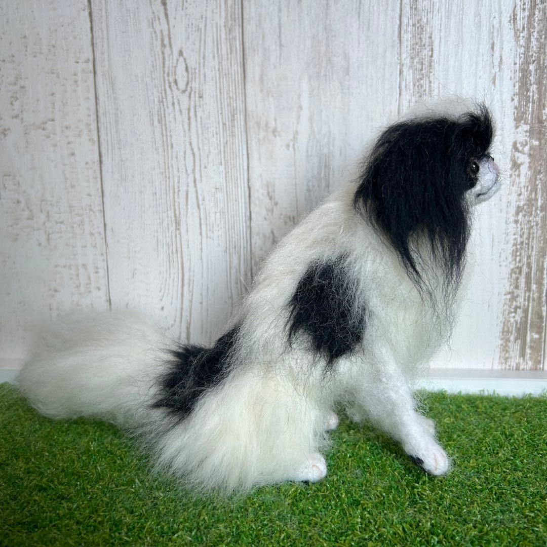 購入可能です。羊毛フェルト【狆】犬　※他にもオーダー受付中です。マック
