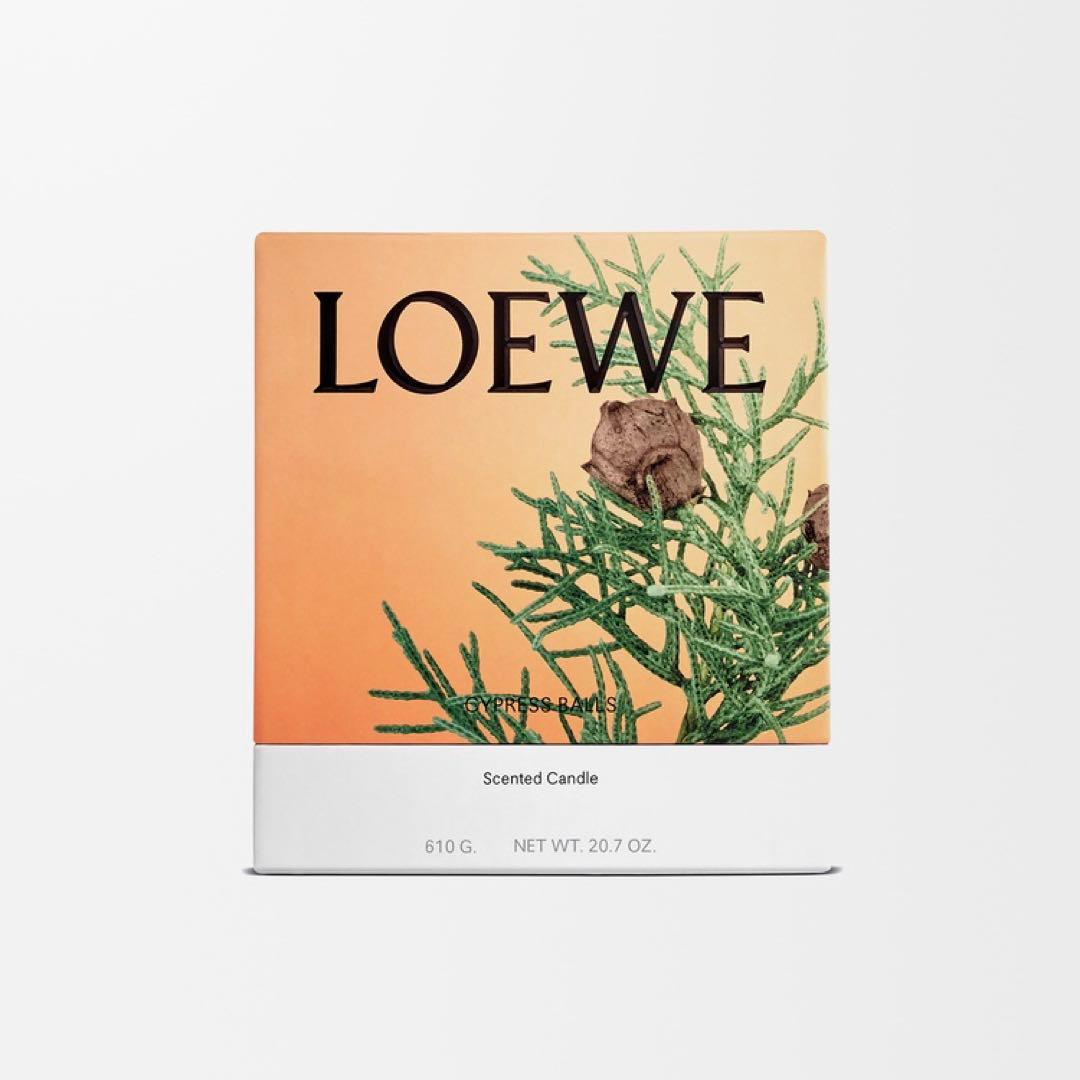 LOEWE ロエベ サイプレスボール キャンドル ミディアム ブルー 青