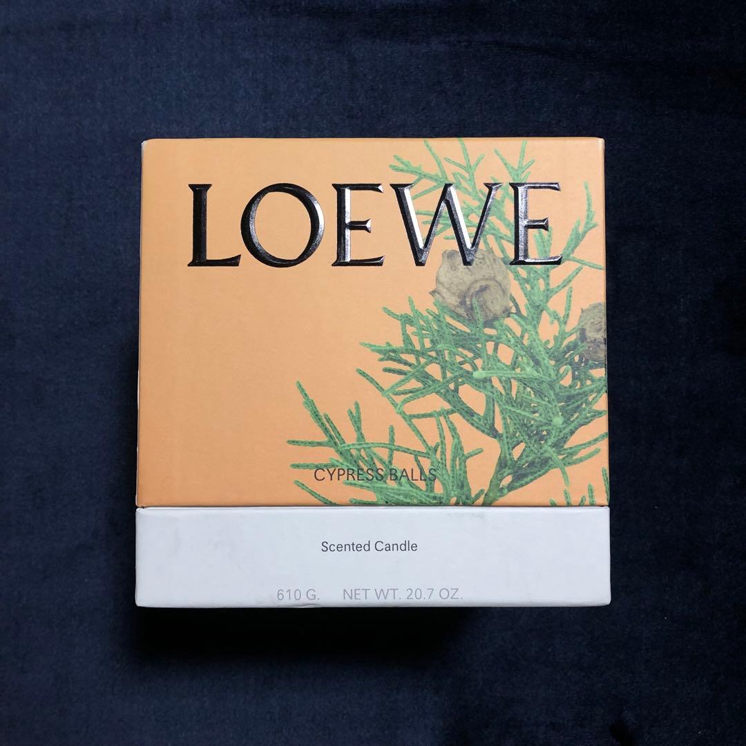 LOEWE ロエベ サイプレスボール キャンドル ミディアム ブルー 青