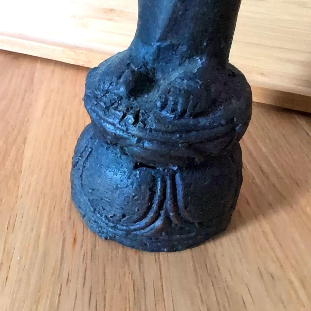 仏像型呼び鈴 青銅 ブロンズ 約30cm