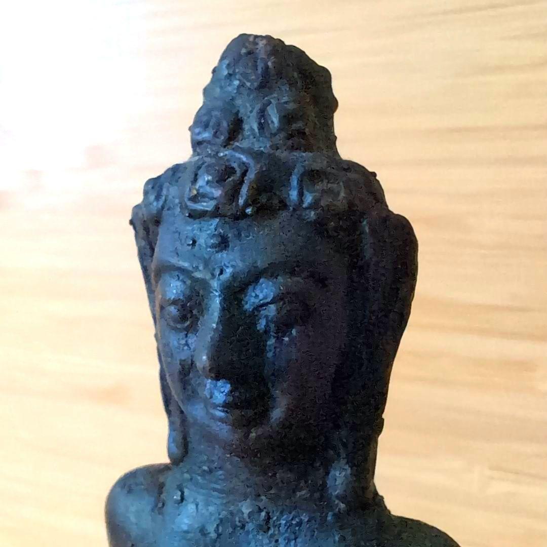 仏像型呼び鈴 青銅 ブロンズ 約30cm