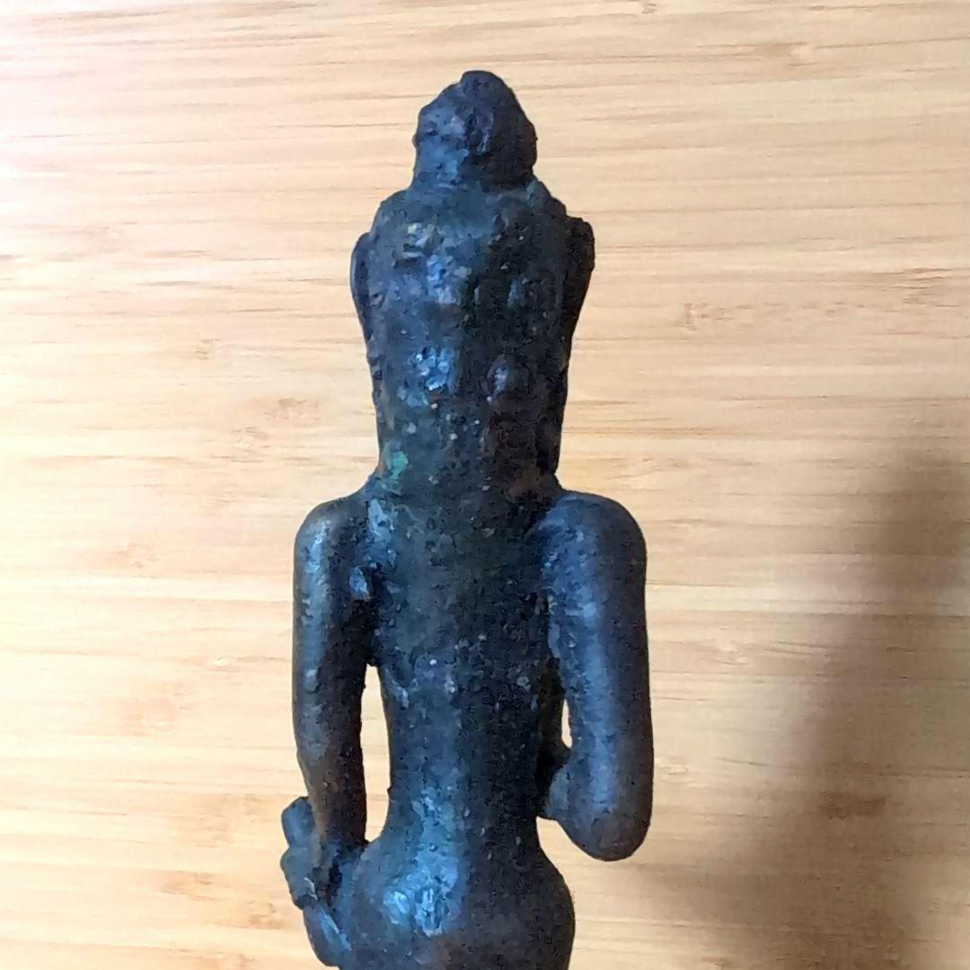 仏像型呼び鈴 青銅 ブロンズ 約30cm