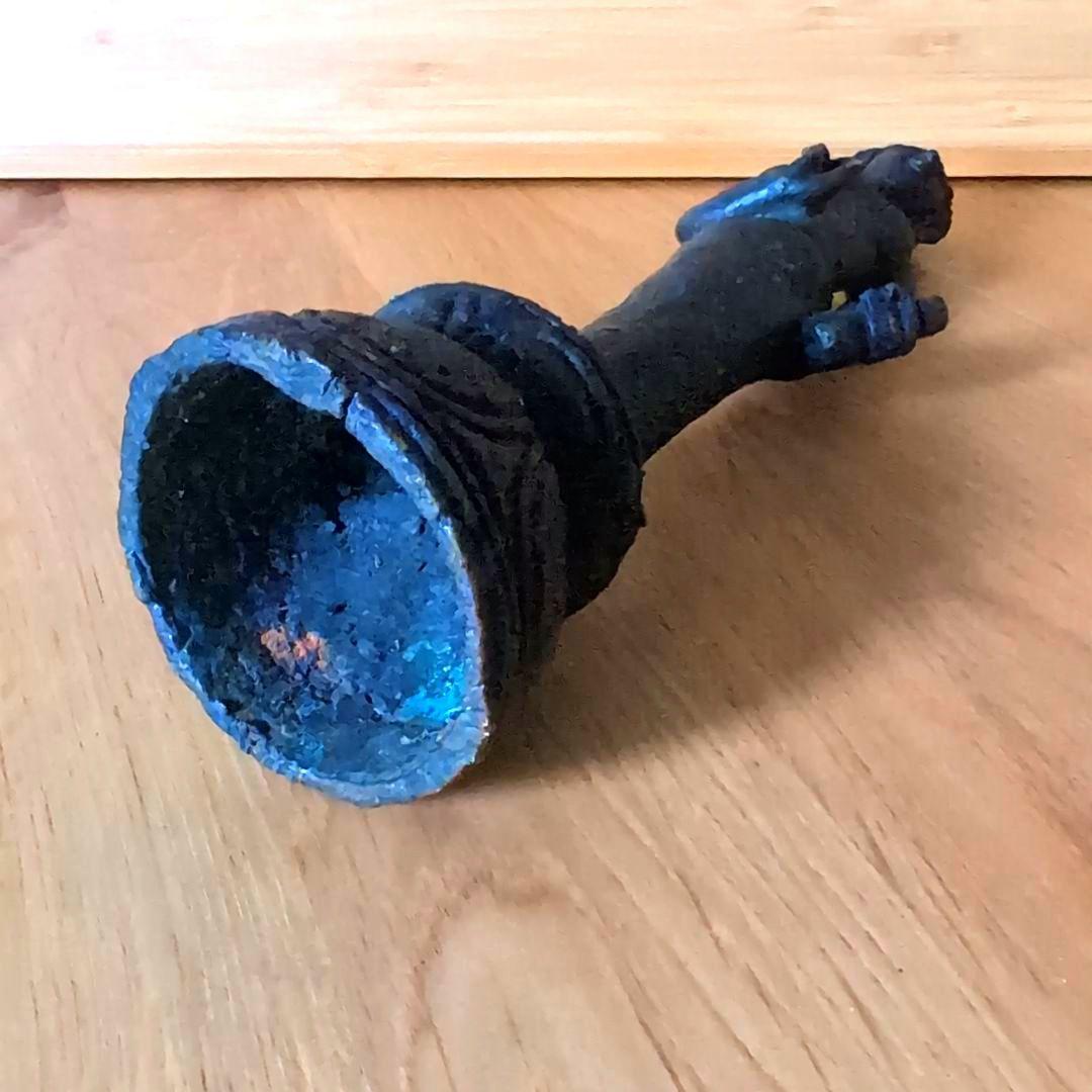 仏像型呼び鈴 青銅 ブロンズ 約30cm